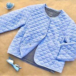 Zara Light Blue Quilted Kids Jacket